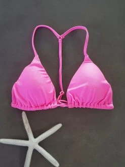 Dollboxx Bambi Y Back String Bikini Top - Baby Pink