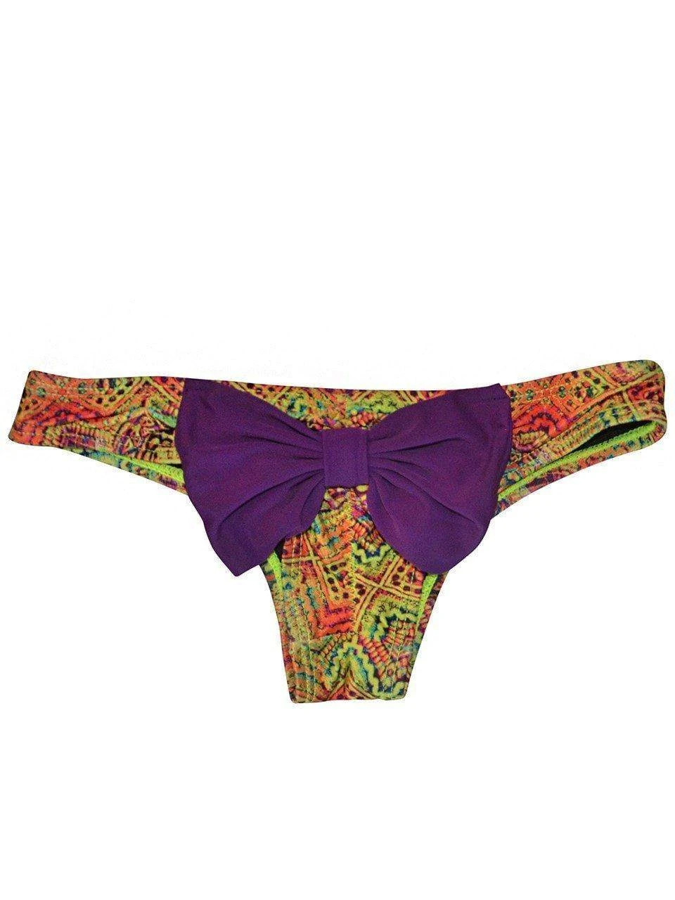 Dollboxx Booty Pop Bow Bikini Bottom - Aztec Rainbow 3 Dollboxx Booty Pop Bow Bikini Bottom - Aztec Rainbow - Image 3