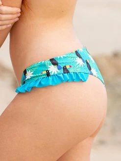 Dollboxx Cheeky Frill Bikini Bottom - Toucan Party / Blue -Dollboxx Import Shop Cheeky Frill Bikini Bottom Toucan Party Blue Swimwear dollboxx 21 8cdcfedf 949e 45ac bfb0 79c85381e7f2