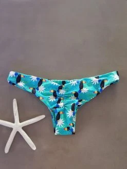 Dollboxx Flaunt It Cheeky Bikini Bottom - Toucan Party