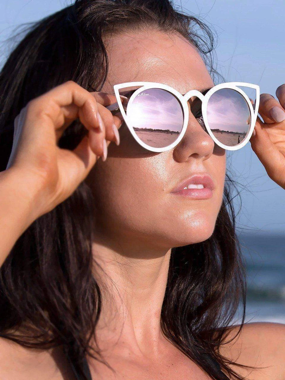 Dollboxx Fleek - White Rose Sunglasses 1 Dollboxx Fleek - White Rose Sunglasses