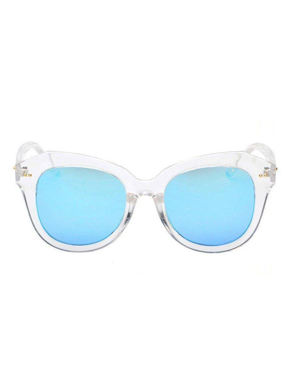 Dollboxx Glow - Blue Mirror Reflective Lens Sunglasses 3 Dollboxx Glow - Blue Mirror Reflective Lens Sunglasses - Image 3