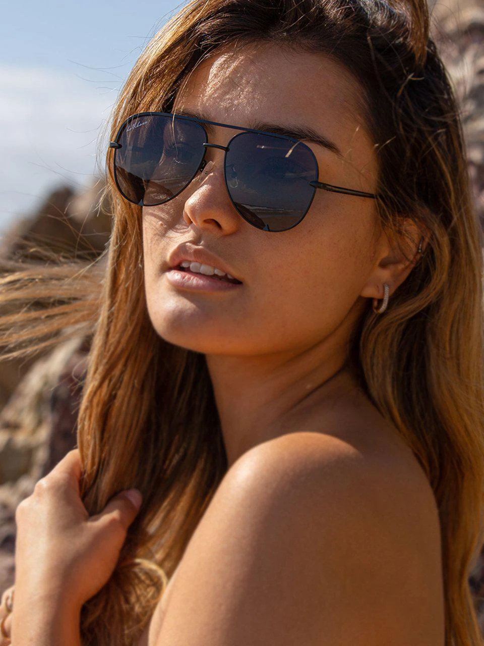 Dollboxx Oxygen Aviators - Black on Black Sunglasses 9 Dollboxx Oxygen Aviators - Black on Black Sunglasses - Image 9