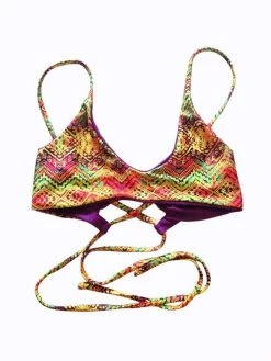 Dollboxx Reversible Adjustable Bralette Bikini Top - Aztec Rainbow -Dollboxx Import Shop Reversible Adjustable Bralette Bikini Top Aztec Rainbow Swimwear dollboxx 3 d52abee6 e4ec 4387 8eae 46964c1e431c