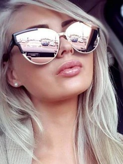 Dollboxx Import Shop 23 Dollboxx Slay - Rose Gold Sunglasses