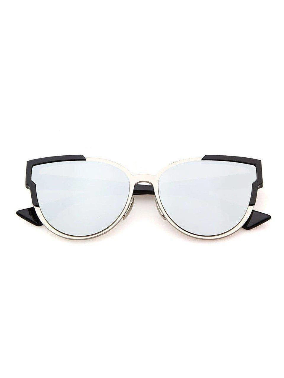 Dollboxx Slay - Silver / Black Sunglasses 3 Dollboxx Slay - Silver / Black Sunglasses - Image 3
