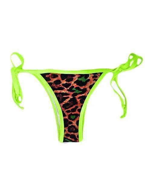 Dollboxx Tie Up Brazilian Bikini Bottom - Safari 2 Dollboxx Tie Up Brazilian Bikini Bottom - Safari - Image 2