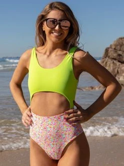 Dollboxx Tori One Piece - Cotton Candy / Lime -Dollboxx Import Shop Tori One Piece Cotton Candy Lime Swimwear dollboxx 20 e332c9d6 2482 4d2f 82ee 776d38a4ef45